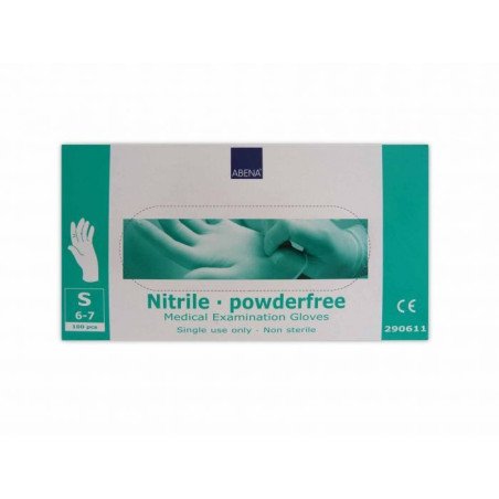 Abena Nitril Handschoenen Poedervrij Maat S Wit 100 stuks