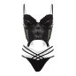 Ensemble Bustier Wetlook Monroe – Noir Ensemble Bustier Wetlook Monroe – Noir