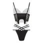 Ensemble Bustier Wetlook Monroe – Noir Ensemble Bustier Wetlook Monroe – Noir