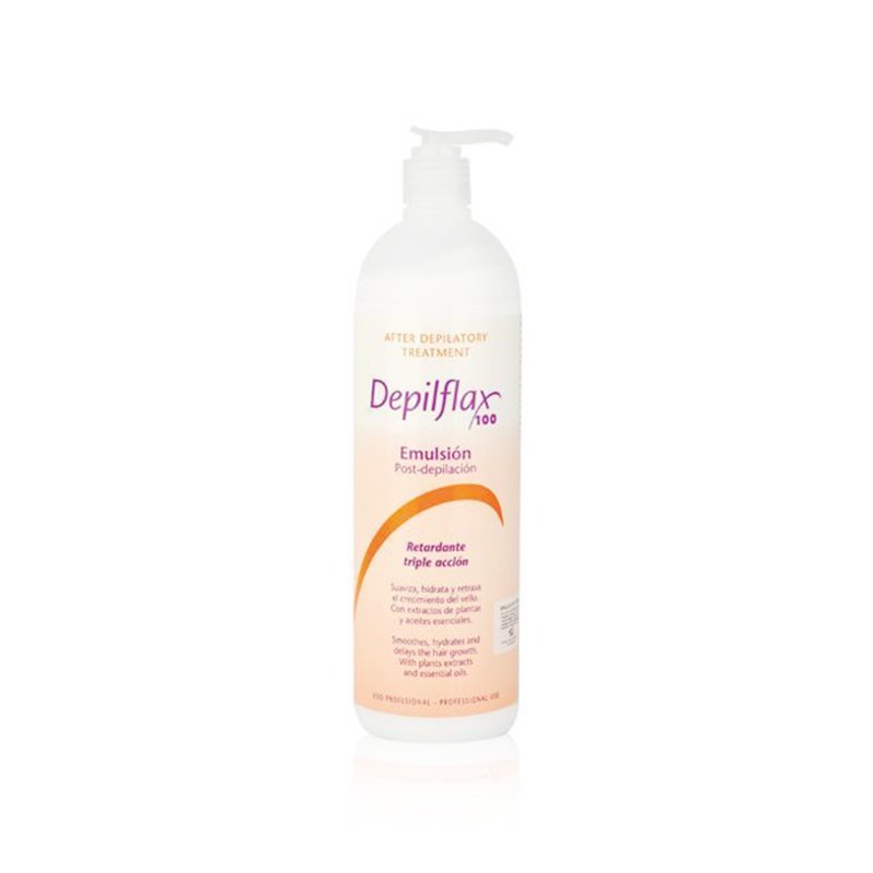Emulsie na het ontharen Depilflax 100 500 ml voor professionele ontharing en verzorgde huidverzorging in de schoonheidssalon