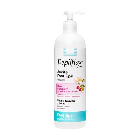 Olie na het ontharen Depilflax 100 500 ml voor professionele ontharing en verzorgde huid in de schoonheidssalon