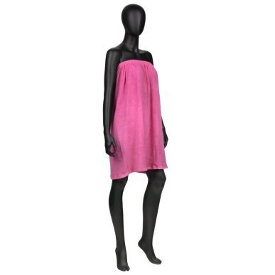 Badstof cape roze nr. 10 voor comfortabel en professioneel werken in salon, praktijk of studio voor schoonheidsspecialisten