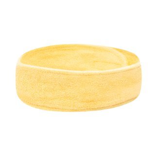 Gele badstof haarband voor schoonheidsspecialisten en professioneel gebruik in salon, praktijk of studio voor comfortabel werken