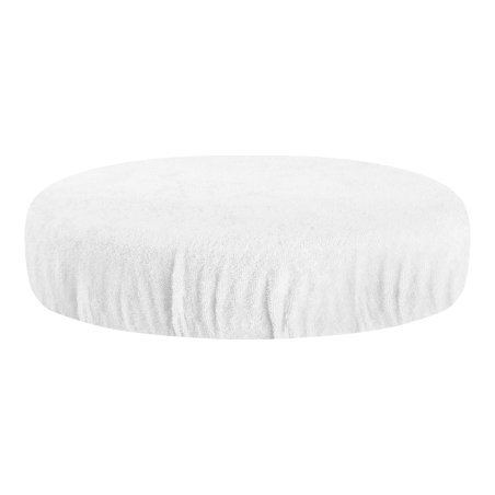 Badstof hoes voor kruk wit voor comfortabel en hygiënisch werken in salon, praktijk of studio voor schoonheidsspecialisten