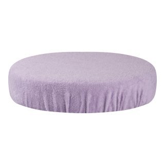 Badstof hoes voor kruk violet voor professioneel saloncomfort bij schoonheidsspecialisten, stylisten en studio's in de praktijk