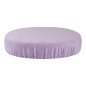 Badstof hoes voor kruk violet voor professioneel saloncomfort bij schoonheidsspecialisten, stylisten en studio's in de praktijk