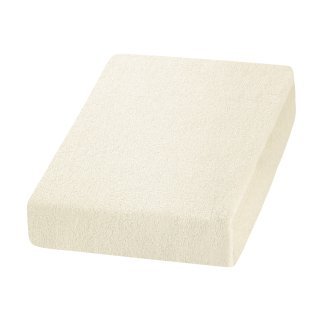 Professioneel terry laken Crème TERRY SHEET voor salon, praktijk en studio, voor comfort en een verzorgde salonuitstraling