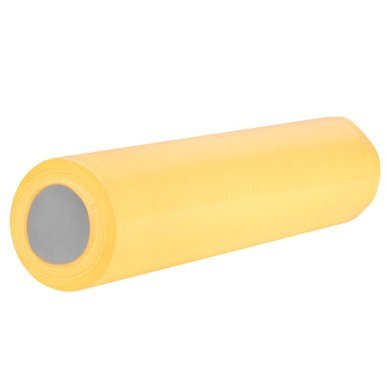 Geel wegwerplaken op rol voor cosmetische behandeltafel, geperforeerd, 19,20 m, 40 losse lakens, 33 cm