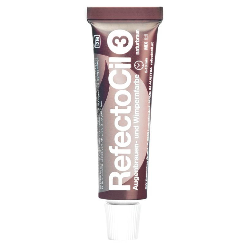 Wenkbrauw- en wimperverf RefectoCil Gelverf 3 Bruin 15 ml voor professioneel gebruik in schoonheidssalon en behandelruimte Wenkbrauw- en wimperverf RefectoCil Gelverf 3 Bruin 15 ml voor professioneel gebruik in schoonheidssalon en behandelruimte