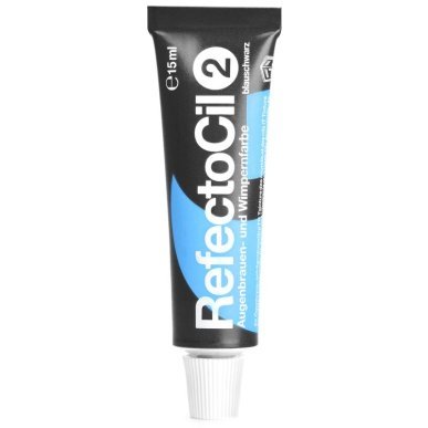 Wenkbrauw- en wimperverf RefectoCil Gelverf 2 Blauwzwart 15 ml voor professionele salonbehandelingen met subtiele nuance