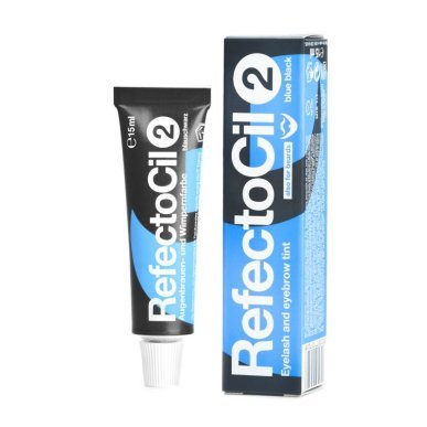 Wenkbrauw- en wimperverf RefectoCil Gelverf 2 Blauwzwart 15 ml voor professionele salonbehandelingen met subtiele nuance