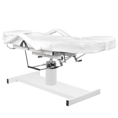 Hydraulische behandelstoel A-210C Pedi wit voor schoonheidssalon, pedicure, make-up en massage met voetsteunen
