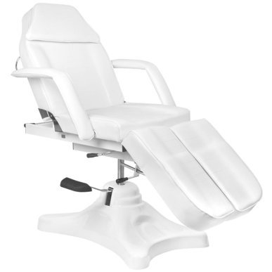 Professionele hydraulische behandelstoel A-234C Pedi wit voor schoonheidssalon, pedicure, make-up en massagebehandelingen