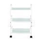 Werktafel voor cosmetische apparaten Giovanni Beauty Type 1014 met 3 glazen legplanken op wielen voor salon en nagelstudio