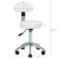 Cosmetic stool am-304 white
