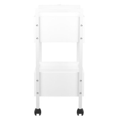 Professionele werktafel Giovanni Beauty Type 1019 voor salon en behandelruimte, wit, afsluitbare lades, 55,5 x 37 x 82 cm
