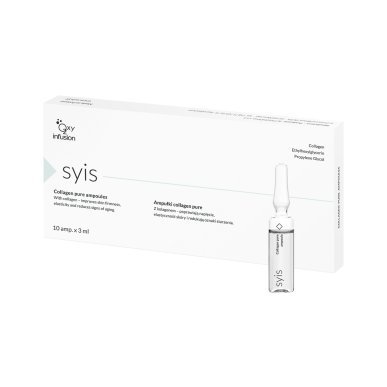 Collageenampullen SYIS Pure Collagen 100% 10 x 3 ml voor rijpere huid, hydratatie en versteviging in de salon