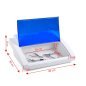 Professionele UV-C-sterilisator blauw voor desinfectie van cosmetische en kappersaccessoires in salon en beautypraktijk Professionele UV-C-sterilisator blauw voor desinfectie van cosmetische en kappersaccessoires in salon en beautypraktijk
