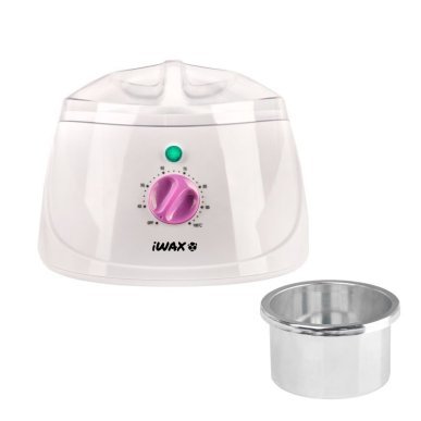 Waxverwarmer voor blikken IWAX 400 ml 150 W voor professionele ontharing in salon en beautypraktijk, compact model