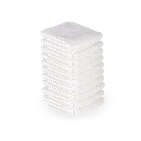Microvezeldoeken wit 73 x 40 cm, 10 stuks voor salon, spa, beautybehandelingen en professioneel dagelijks gebruik