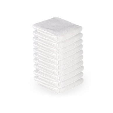 Microvezeldoeken wit 73 x 40 cm, 10 stuks voor salon, spa, beautybehandelingen en professioneel dagelijks gebruik