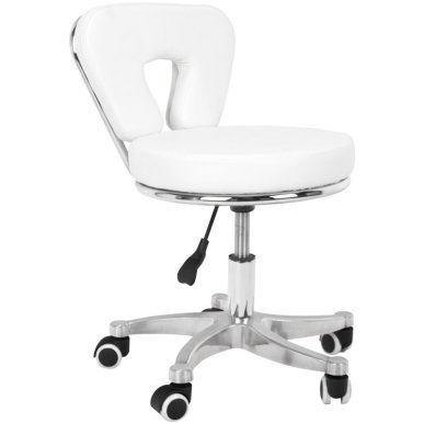 Pedicurekruk cosmetisch wit 9266 voor professioneel salonwerk en comfortabele pedicure- en beautybehandelingen in de salon