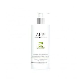 Apis acne-stop antibacterial cleansing milk. with green tea 500ml