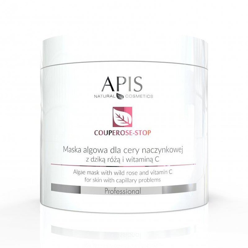 Algenmasker Apis Couperose-Stop 250 g voor couperosegevoelige, rode en reactieve huid met verkoelend comfort