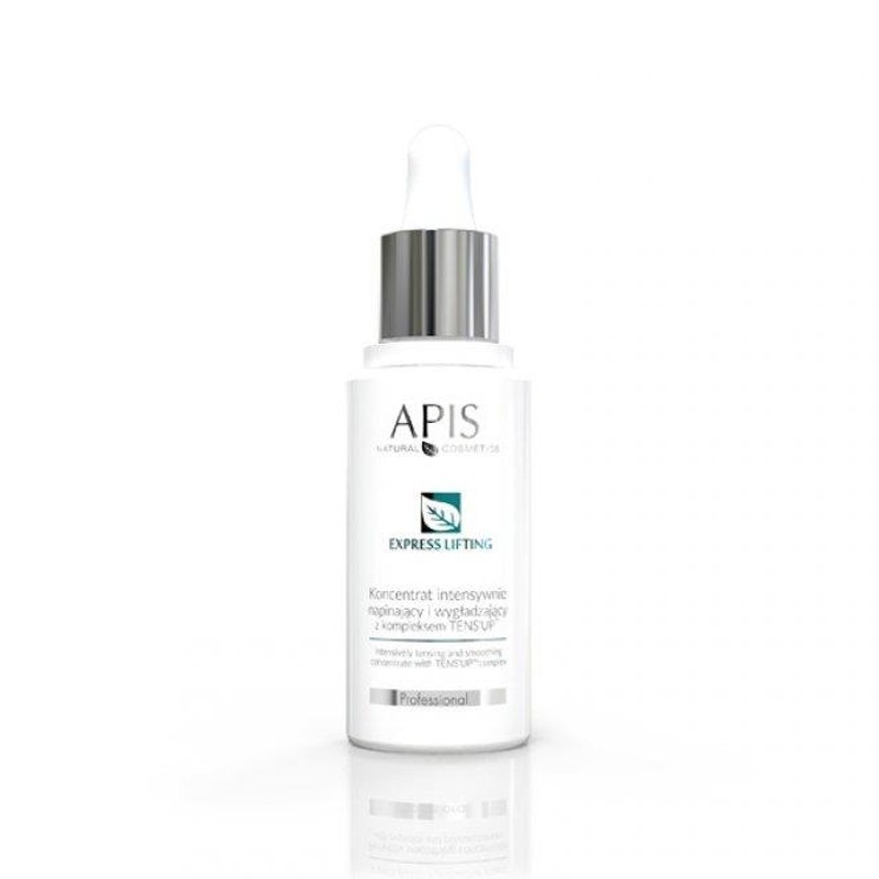 Verstevigend gladmakend concentraat Apis Tens'Up Express Lifting 30 ml voor rijpere huid en professionele salonverzorging