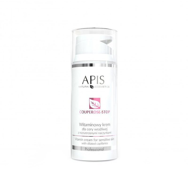 Vitaminecrème voor couperose huid Apis Couperose-Stop 100 ml voor rode gevoelige huid en salonverzorging Vitaminecrème voor couperose huid Apis Couperose-Stop 100 ml voor rode gevoelige huid en salonverzorging