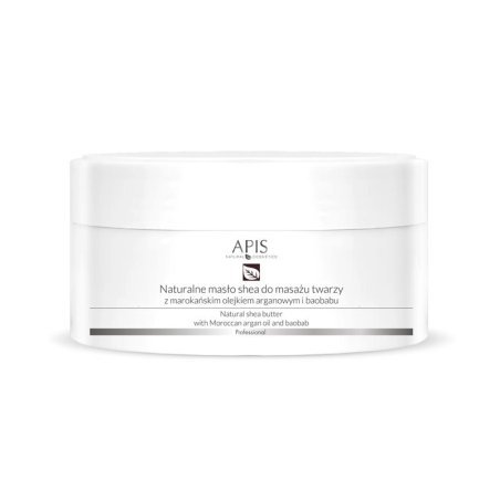 Natuurlijke sheaboter met arganolie Apis Massage Care 100 g voor gezichtsmassage droge huid en salonverzorging