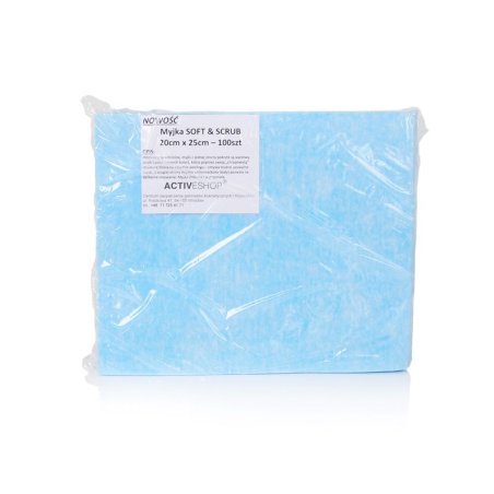 Wegwerpreinigingsdoeken Soft en Scrub 100 stuks 20 x 25 cm voor maskers peeling en professionele gezichtsbehandelingen