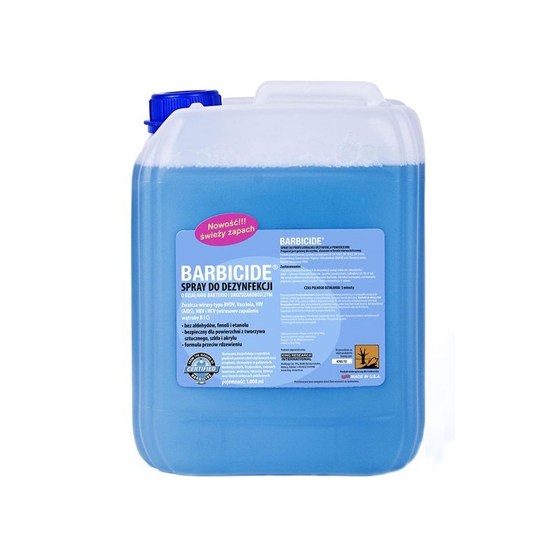 Geurende gebruiksklare desinfectiespray Barbicide refill 5 l voor oppervlakken apparatuur en salonaccessoires in salon Geurende gebruiksklare desinfectiespray Barbicide refill 5 l voor oppervlakken apparatuur en salonaccessoires in salon