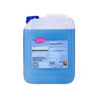 Geurende gebruiksklare desinfectiespray Barbicide refill 5 l voor oppervlakken apparatuur en salonaccessoires in salon