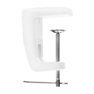 Tafelklem voor loeplamp wit voor stabiele werkbladmontage bij beauty manicure pedicure en compacte salonwerkplek