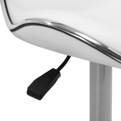 Professionele cosmetische kruk Gabbiano Q-4599 wit voor beauty-, pedicure- en stylingbehandelingen in de salon