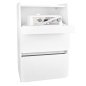 Cosmetische kast Azzurro Midi 970 wit met twee lades en loeplamphouder voor schoonheidssalons en pedicuresalons