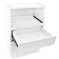Cosmetische kast Azzurro Midi 970 wit met twee lades en loeplamphouder voor schoonheidssalons en pedicuresalons