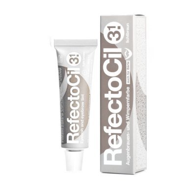 Gelhenna voor wenkbrauwen en wimpers Refectocil 3.1 lichtbruin 15 ml voor professionele salonkleuring met zachte tint