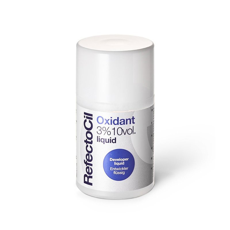 Vloeibare oxidant 3% Refectocil 100 ml voor het activeren van henna en verf bij wenkbrauw- en wimperbehandelingen Vloeibare oxidant 3% Refectocil 100 ml voor het activeren van henna en verf bij wenkbrauw- en wimperbehandelingen