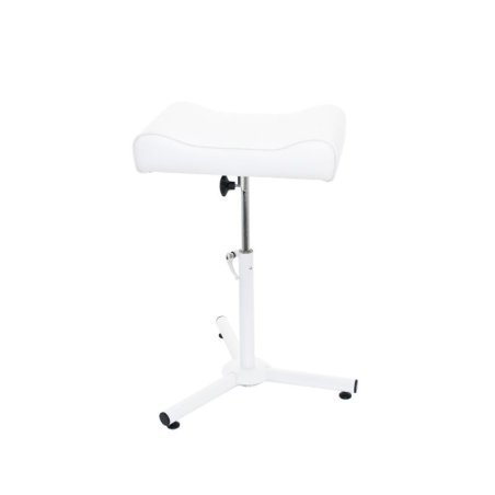 Breed verstelbare pedicurevoetsteun met kantelbare steun voor professionele voetbehandelingen in salon en podologiepraktijk