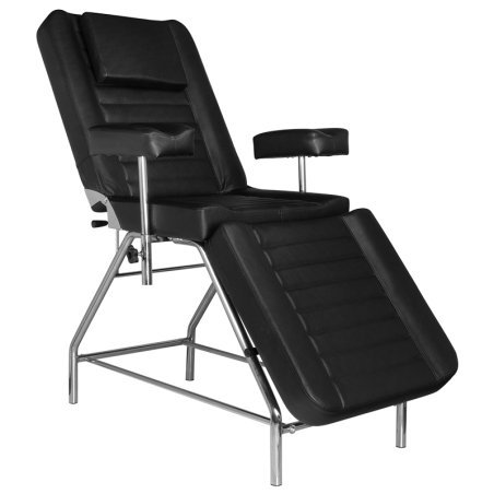 Professionele tattoostoel Pro Ink 602 zwart, verstelbaar voor tattoo, permanente make-up en precisiebehandelingen