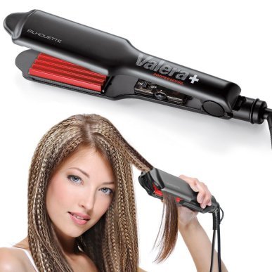 Keramische wafeltang Valera Hair Silhouette voor professionele haarstyling met volume en textuur voor kapsalons