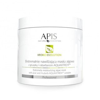 Apis hydro evolution extremely moisturizing algae mask with pear and rhubarb aquaxtrem ™ 250g