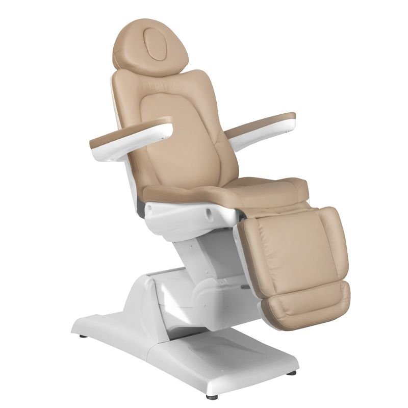 Elektrische behandelstoel Azzurro 870 3 Strong cappuccino voor gezichts-, lichaams-, spa- en beautybehandelingen