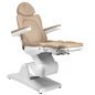 Elektrische behandelstoel Azzurro 870 3 Strong cappuccino voor gezichts-, lichaams-, spa- en beautybehandelingen