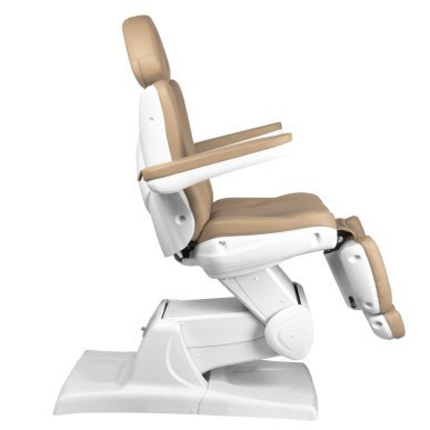 Elektrische behandelstoel Azzurro 870 3 Strong cappuccino voor gezichts-, lichaams-, spa- en beautybehandelingen