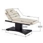 Professionele SPA-behandelbank Azzurro 805 1 Strong in venge latte voor spa, cosmetica, massage en salongebruik