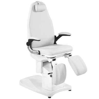 Elektrische podologiestoel Azzurro 709A 3 Strong wit voor professionele podologie, pedicure en beautybehandelingen