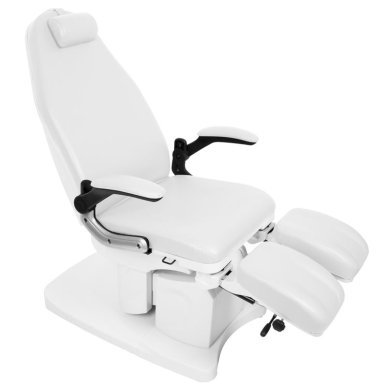 Elektrische podologiestoel Azzurro 709A 3 Strong wit voor professionele podologie, pedicure en beautybehandelingen